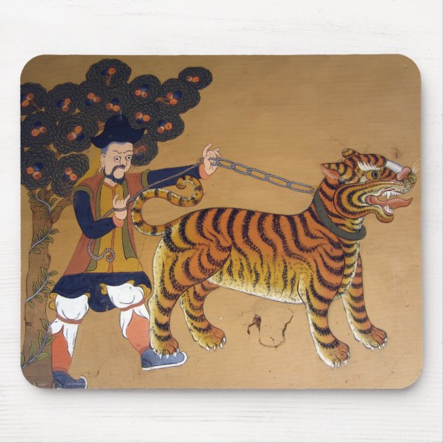 tiger art mouse pad (Front)