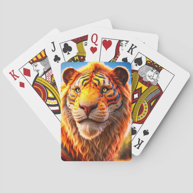 Tiger Art Playing Cards (Back)
