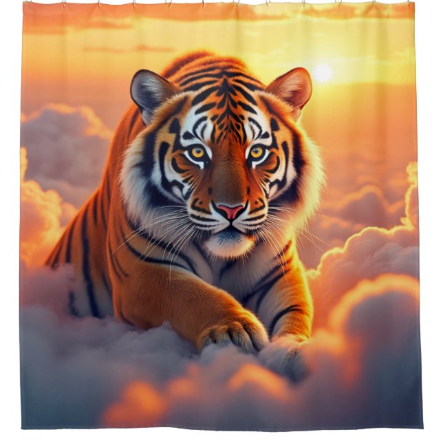 Tiger Art Shower Curtain (Front)