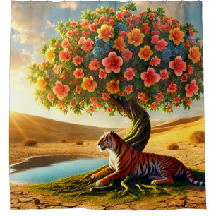 Tiger Art Shower Curtain