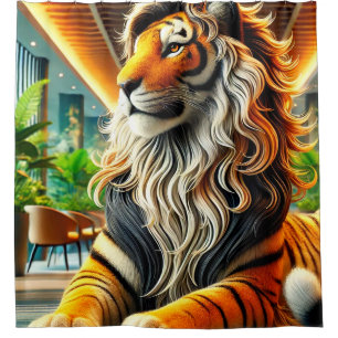 Tiger Art Shower Curtain