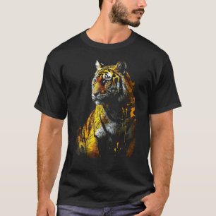 Tiger Artwork - Animal Art Zoo Tiger T-Shirt
