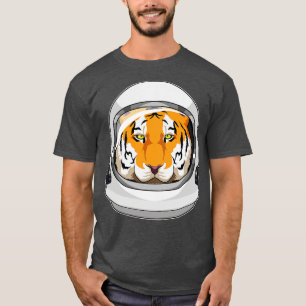 Tiger as Astronaut with Helmet T-Shirt