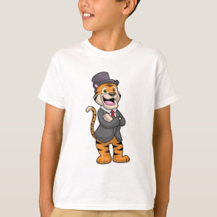 Tiger as Groom with Jacket & Hat T-Shirt