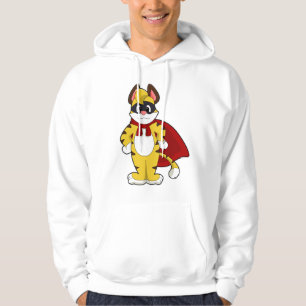 Tiger as Hero with Mask & Cape Hoodie