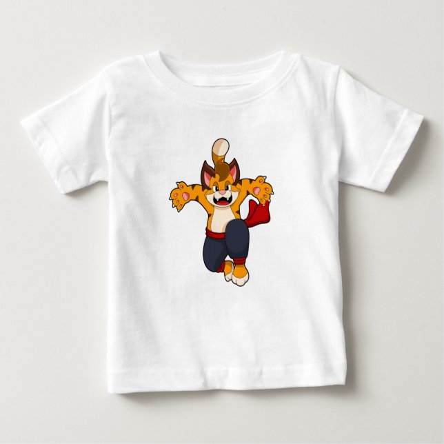 Tiger at Martial arts Karate Baby T-Shirt (Front)