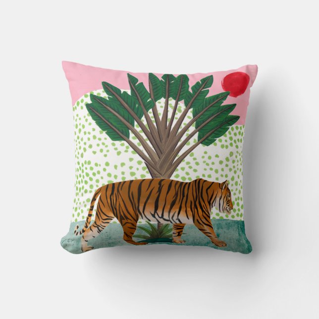 Tiger at Sunset Cushion (Front)