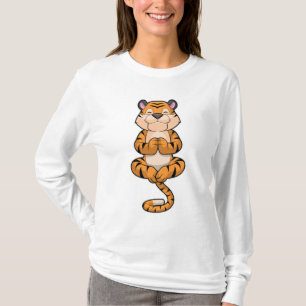 Tiger at Yoga Fitness T-Shirt