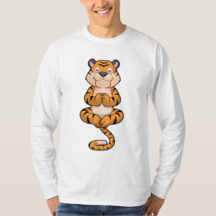 Tiger at Yoga Fitness T-Shirt