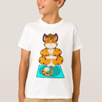 Tiger at Yoga on Yoga mat