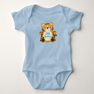 Tiger Baby Shower Blue Baby Bodysuit