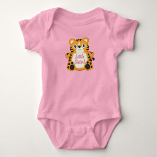 Tiger Baby Shower Pink Baby Bodysuit