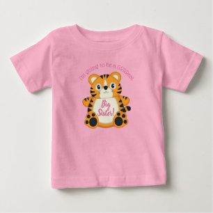 Tiger Baby Shower Pink Baby T-Shirt