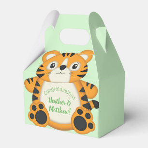 Tiger Baby Shower Safari Favour Box