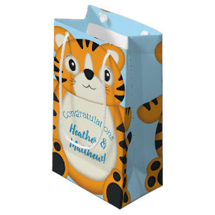 Tiger Baby Shower Safari Small Gift Bag