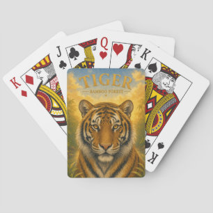 Tiger Bamboo Forest Wildlife Playing Cards