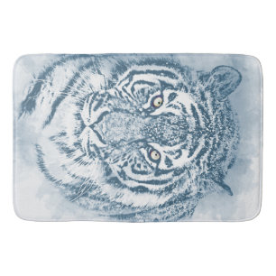 tiger bath mat