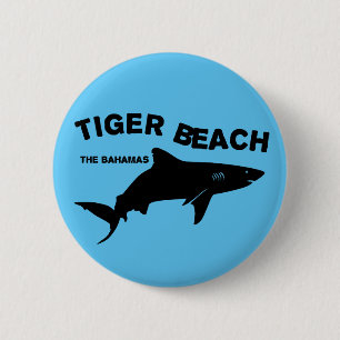 Tiger Beach - The Bahamas Diving With Sharks 6 Cm Round Badge