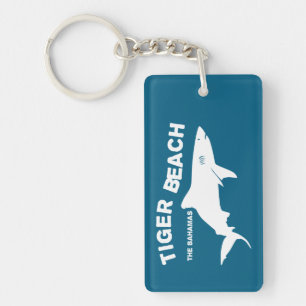 Tiger Beach - The Bahamas Diving With Sharks Key Ring