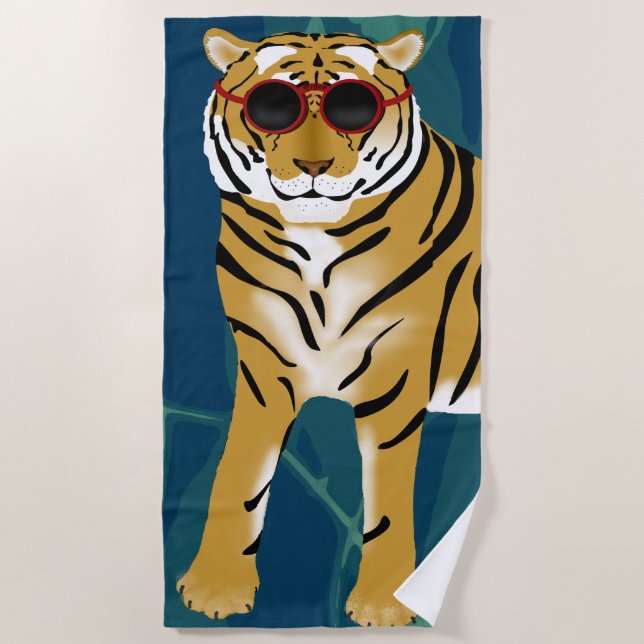 Tiger Beach Towel (Front)