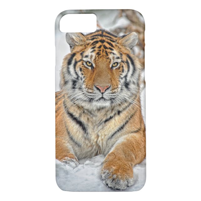 Tiger Beauty in Snow Case-Mate iPhone Case (Back)