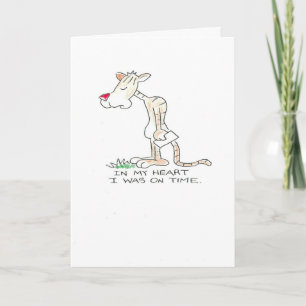 Tiger belated birthday card