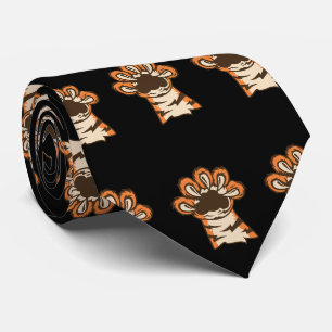 Tiger Bengal Paw Team Mascot  Football Basketball  Tie