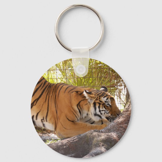 Tiger Bengali 001 Key Ring (Front)