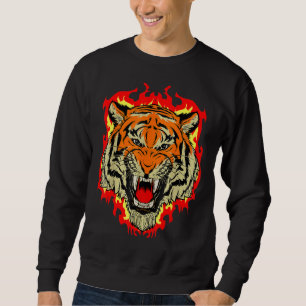 Tiger Big Cat Bengal Wildcat Predator Cool Animal Sweatshirt