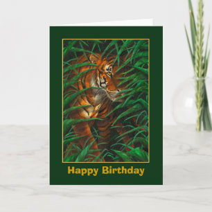 Tiger Birthday Card