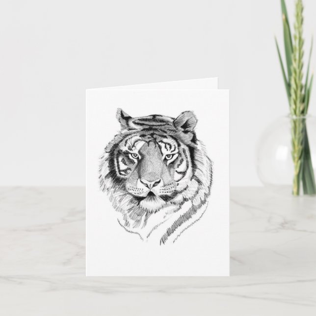 Tiger Birthday Card (Front)