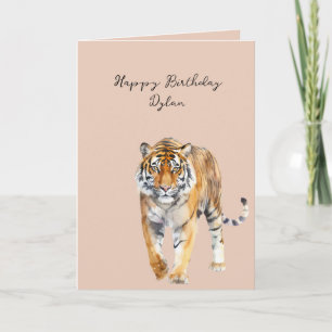 Tiger Birthday Card