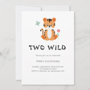 Tiger Birthday Invitation 