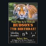Tiger birthday invitation<br><div class="desc">Tiger birthday invitation</div>