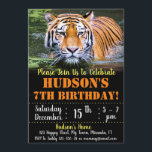 Tiger birthday invitation<br><div class="desc">Tiger birthday invitation</div>