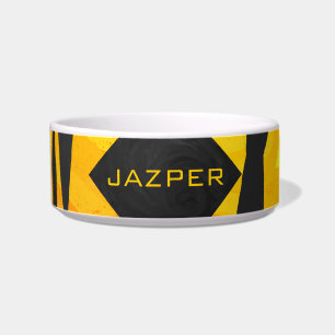 Tiger Black and Orange Print Bowl