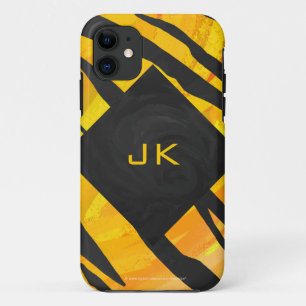 Tiger Black and Orange Print Case-Mate iPhone Case