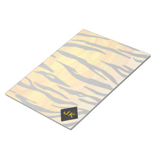 Tiger Black and Orange Print Notepad