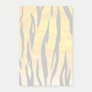 Tiger Black and Orange Print Post-it Notes