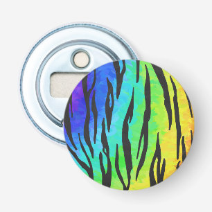 Tiger Black and Rainbow Stuff Bottle Opener