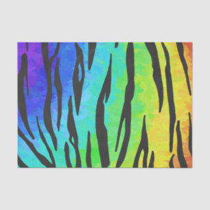 Tiger Black and Rainbow Stuff Tissue Paper