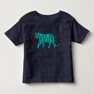 Tiger Black and Teal Silhouettes shirts