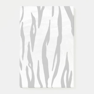 Tiger Black and White Print Post-it Notes