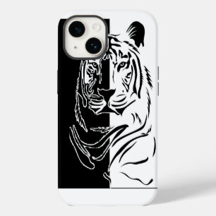 Tiger Black White iPhone 14 Case