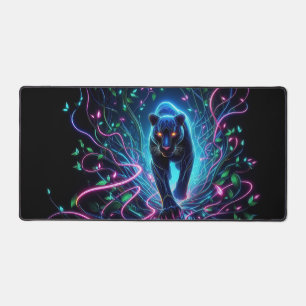 Tiger Blacklight Design Workstation Desk Mat
