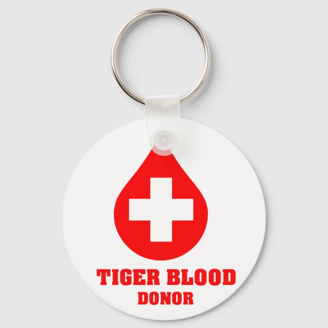 Tiger Blood Donor Key Ring (Front)