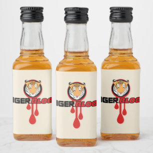 Tiger Blood Liquor Bottle Label