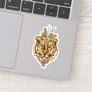 Tiger Boho Style Portrait