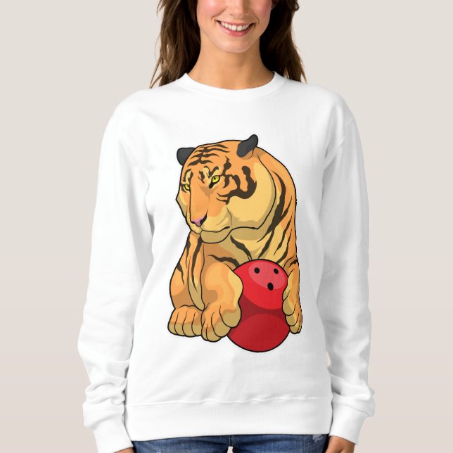 Tiger Bowling Bowling ball Sweatshirt (Front)