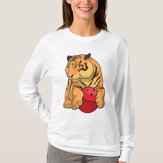 Tiger Bowling Bowling ball T-Shirt (Front)